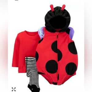 Lady bug Red and Black Polka Dot Hoodie 4t